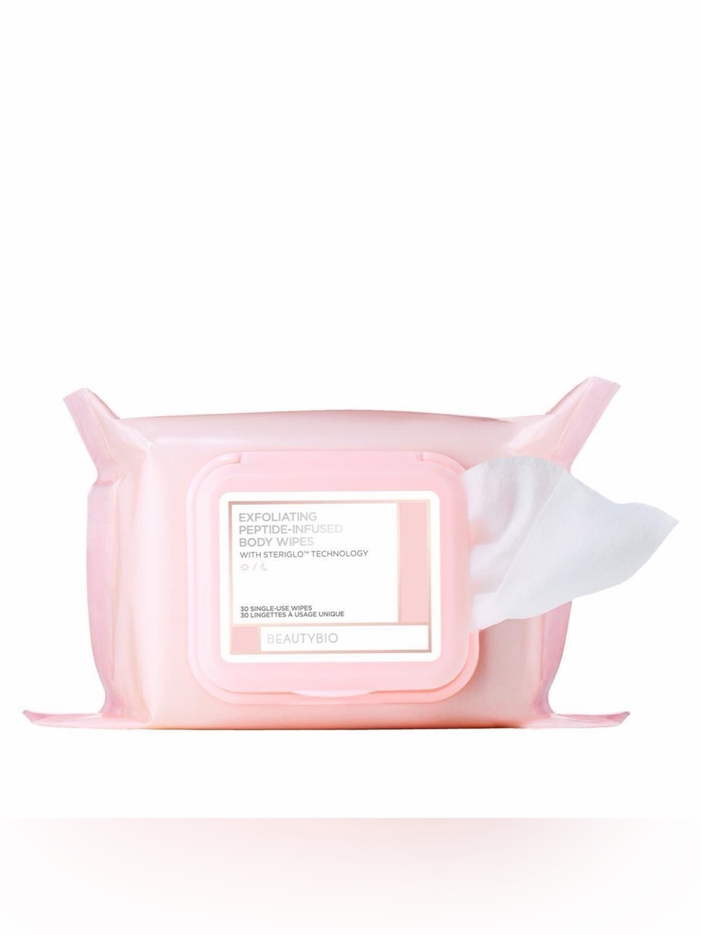 BeautyBio Exfoliating Peptide-Infused Body Wipes